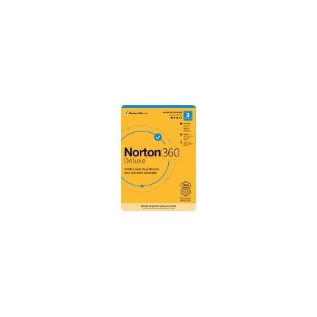 Norton 360 Deluxe/Total Security, 3 Usuarios, 1 Año, Windows/Mac ― Producto Digital Descargable