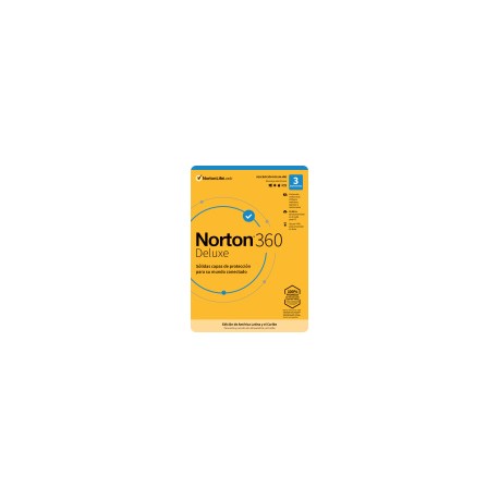 Norton 360 Deluxe/Total Security, 3 Dispositivos, 1 Año, Windows/Mac